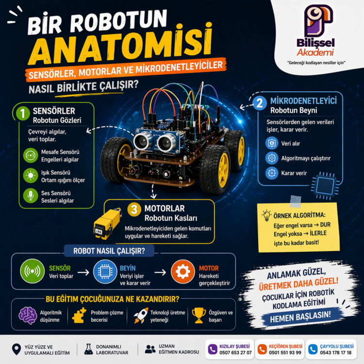 Bir robotun anatomisi ve işleyişi